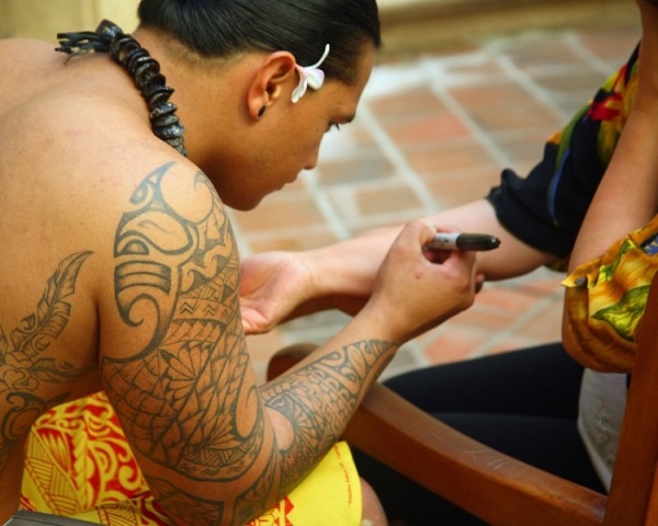 Hawaiian Tattoos  Large  Advance Wildlife Education